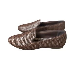 Birdies Womens Starling Loafer Size 8 Flat Raffia Basket Weave Brown Walnut